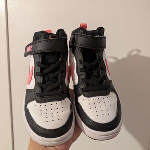 Nike Kids Black and Pink Sneakers